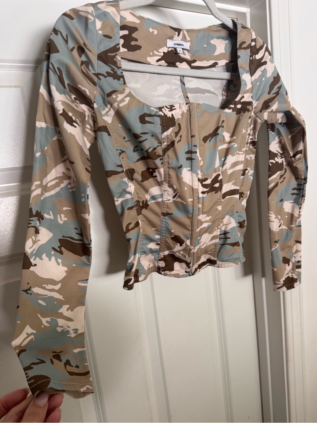Miaou Devon Camouflage Corset Top Size Small — image 4 of 8